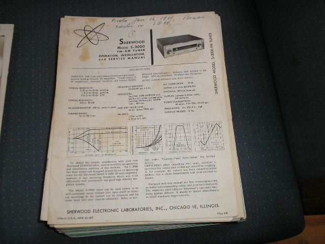 S-3000  Tuner  Operation,Installation and Service Manual for Serial no. 1600 and up